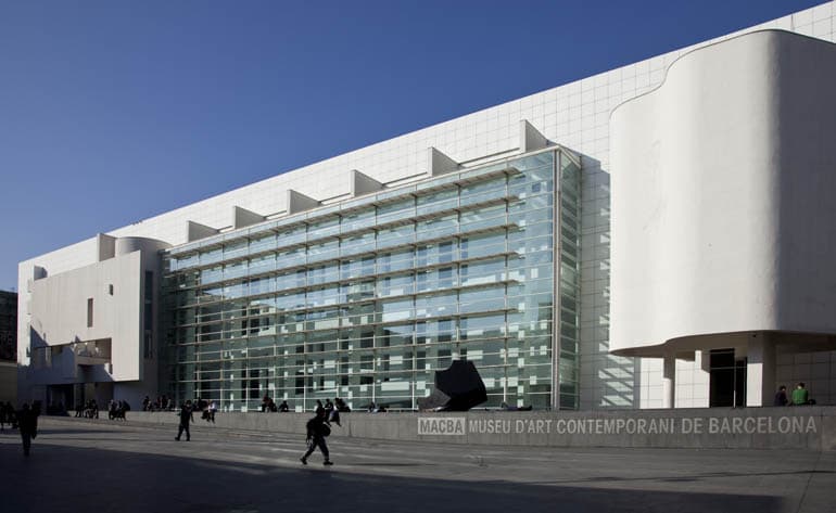 Entrada al MACBA - Museu d'Art Contemporani de Barcelona